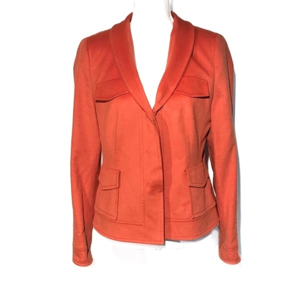 Akris Punto Jackets & Blazers - Akris punto orange angora utility wool jacket